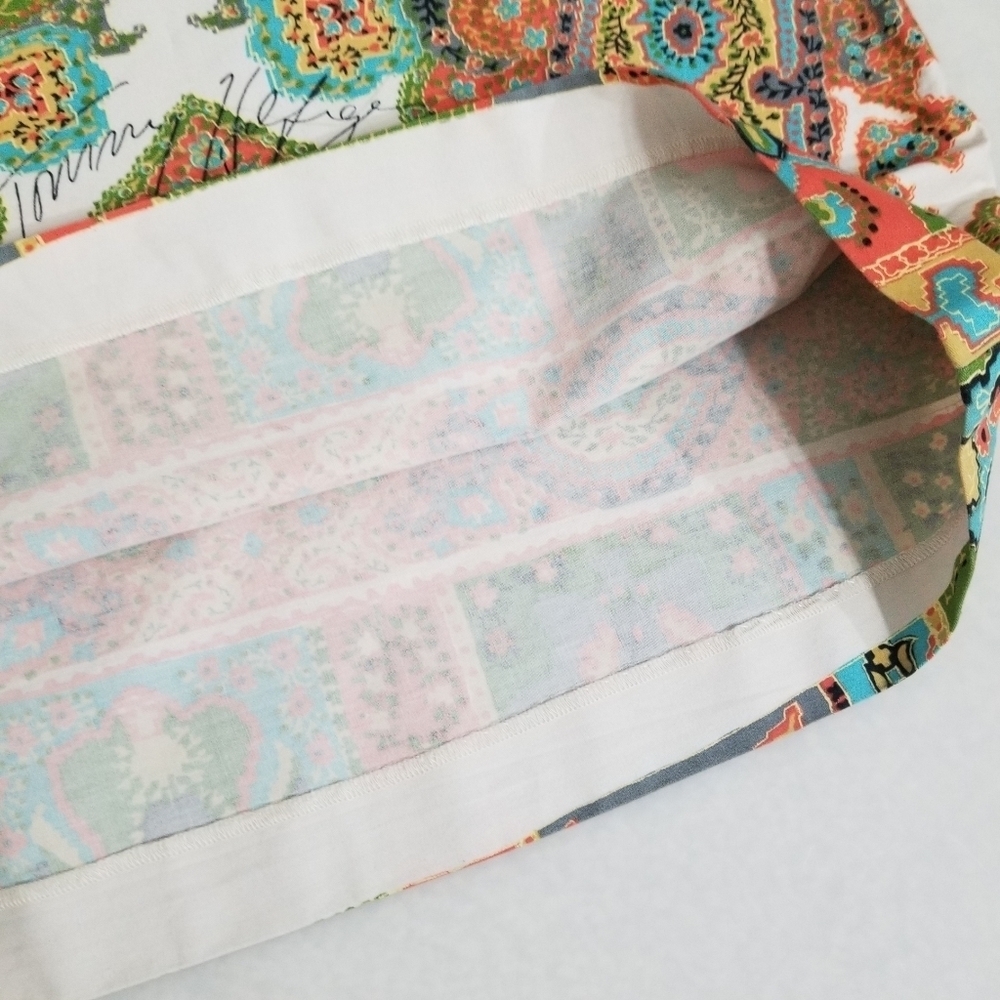 Tommy Hilfiger Paisley Art Deco Pencil A-Line Skirt Multi-Color Size 4 - Picture 3 of 13